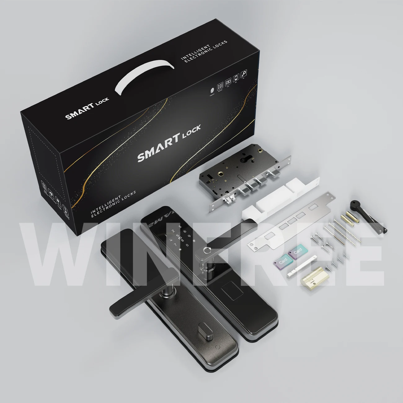 Guangdong WINFREE Fingerprint Lock Electric Password Intelligent TTlock Bluetooth Security Door Touch Keypad