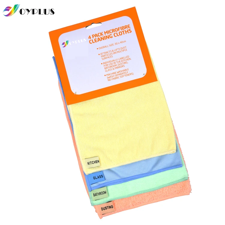 Customizable Microfiber Duster Cleaning Cloth Custom Kitchen Cleaning Rags