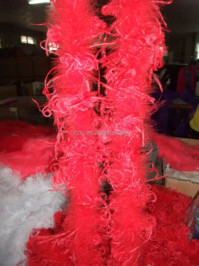 Wholesale Dyed Various Colors Fancy Teal Curly  Ostrich Feather Boa