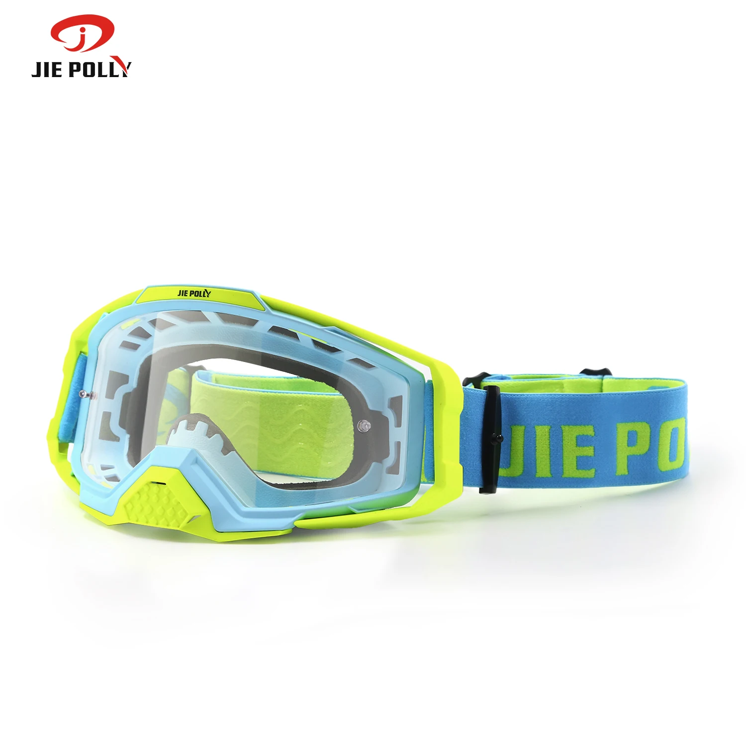 Jiepolly UV400 Eyeglass Motorcycle Ski Skydiving Goggles Customizable Logo Anti-slip Design Sports Goggles