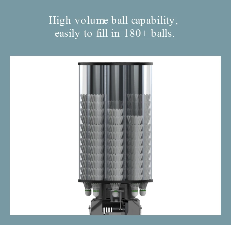 Hot Sales Automatic Badminton Ball Machine for Training Practice With App Remote Control