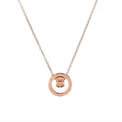 Stainless Steel Initial Necklace Factory Direct Price Pendant Fancy Chain Stainless Steel Necklace