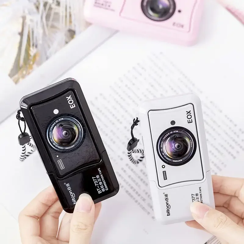Camera Shape Portable Correction Tape Kawaii White Out Corrector Promotional Gift Stationery Student Prize School Office 10M