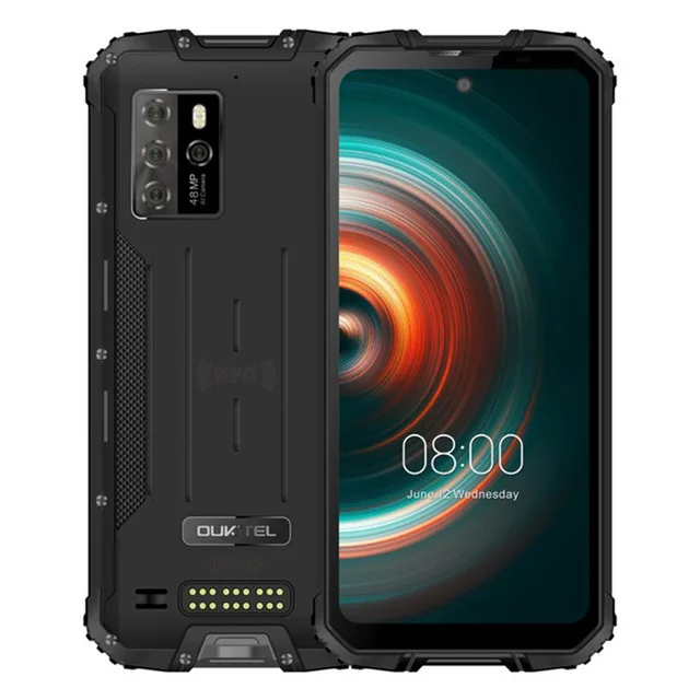 Big battery Global Band 5G rugged phone OUKITEL WP10 6.67inch FHD Android 10.0 Hellio P35 Octa Core 8000mAh 48MP 8GB 128GB IP68