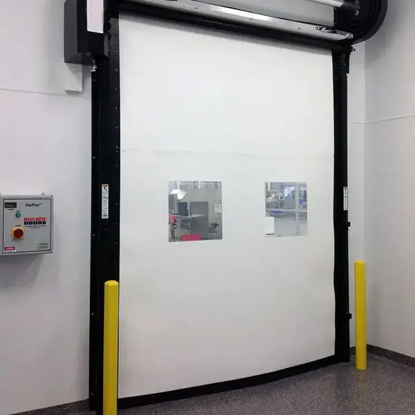 Industrial High Speed Roller Shutter Doors Zipper Lock Structure Fast Door PVC Fast Door