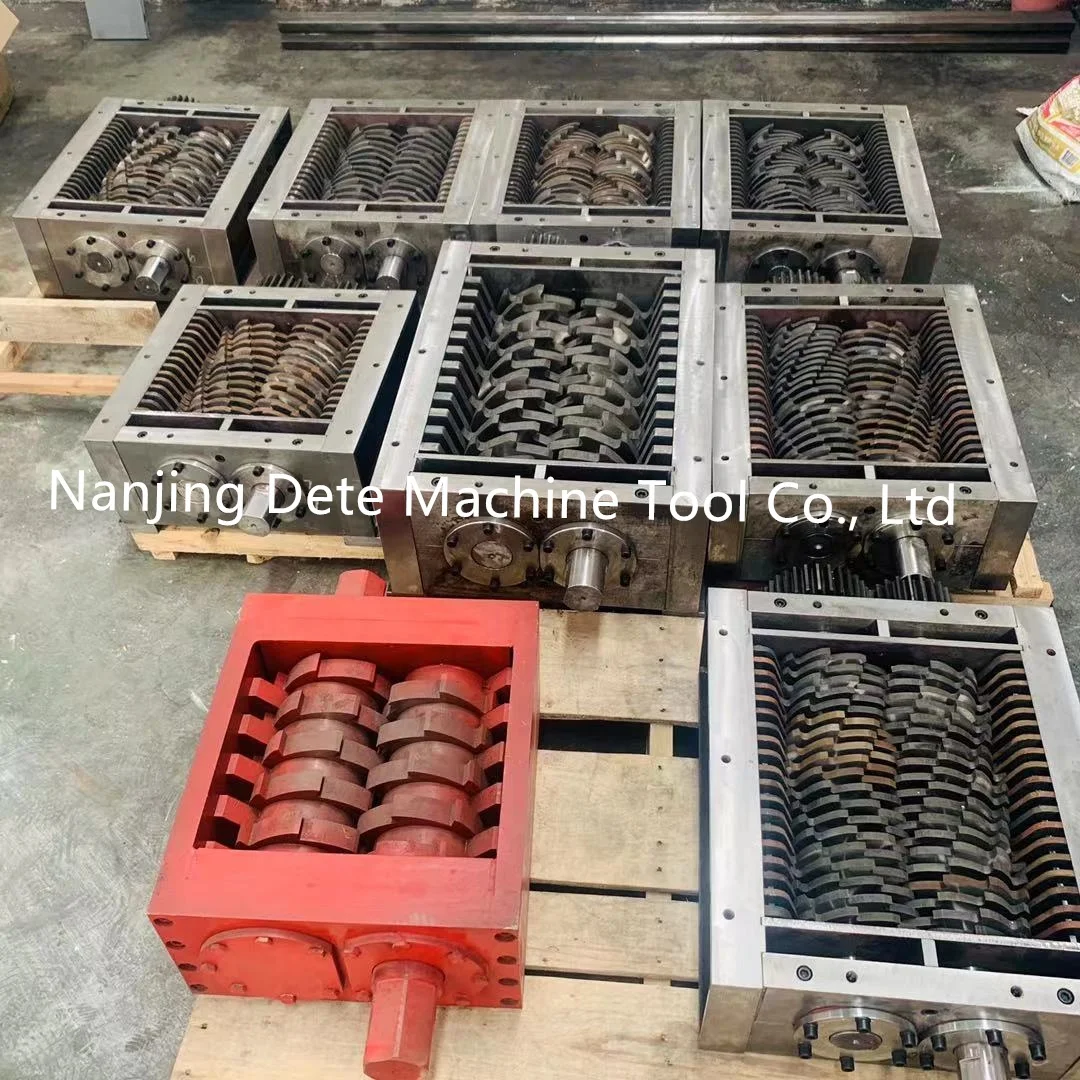 Dete Customized double shaft metal shredder crusher machine box shredder blade part of Plastic and rubber machinery