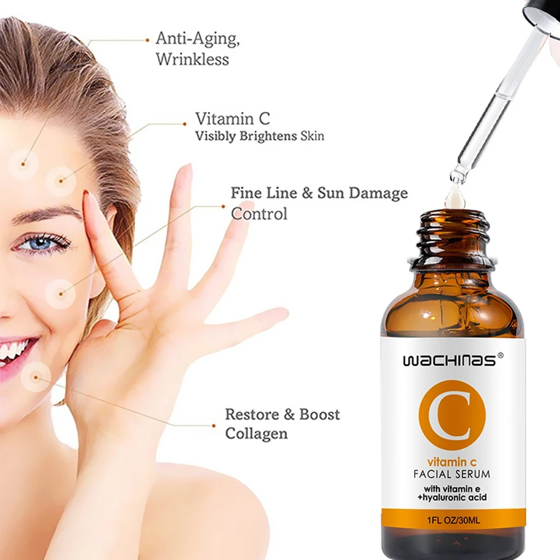 Vitamin C Facial Serum brightening skin color removing yellow and firming anti-wrinkle improvement dark repair color spot