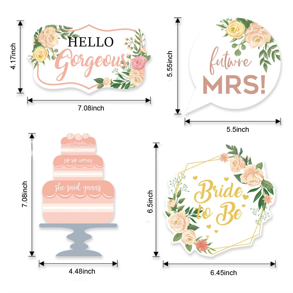 Wholesale Funny DIY Creative Wedding Bride To Be Bridal Shower Bachelorette Party Favors Decorations Supplies Photo Booth Props