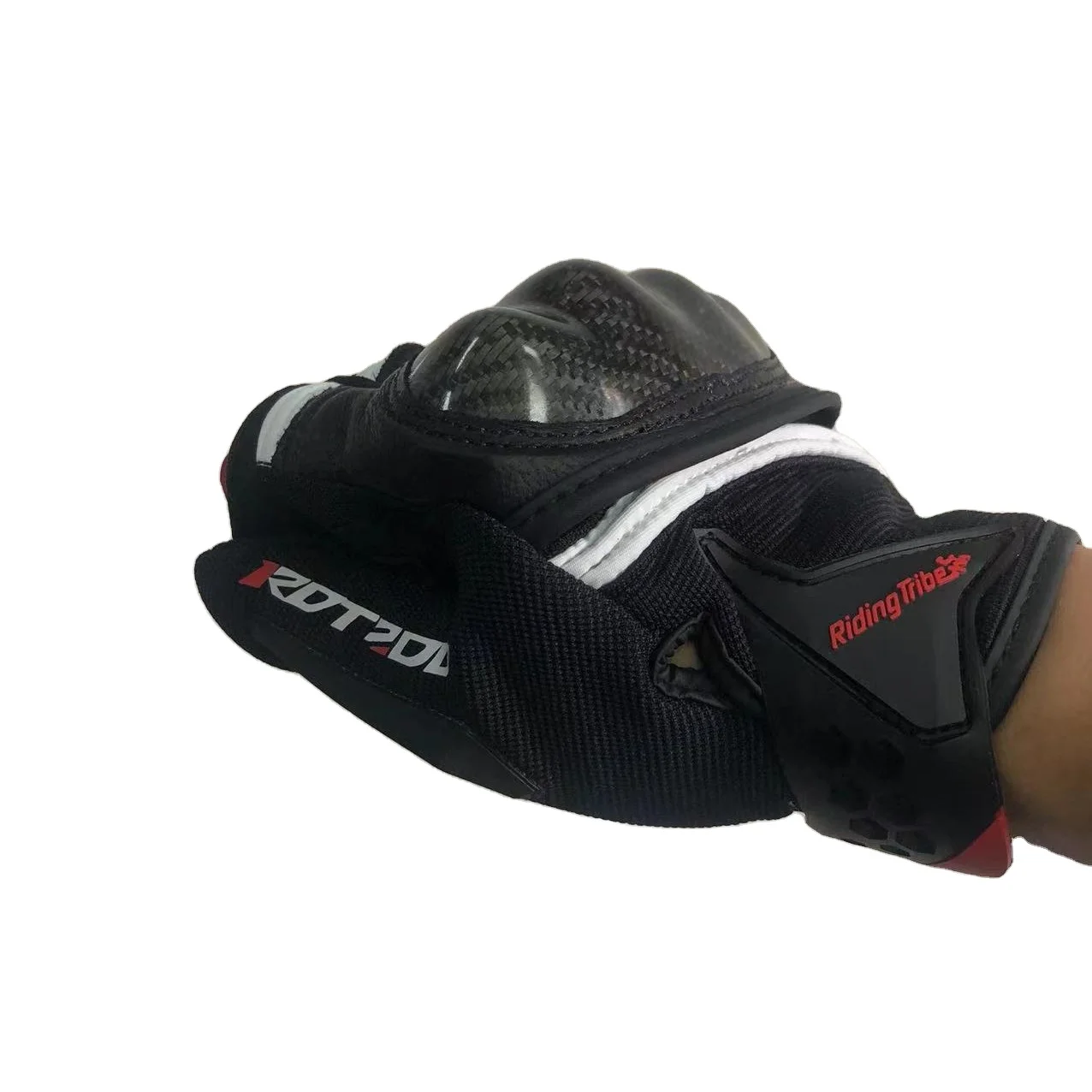 The New Fashionable Carbon Fiber Anti-impact Racing Motorcycle Rider Gloves With Touch screen Function