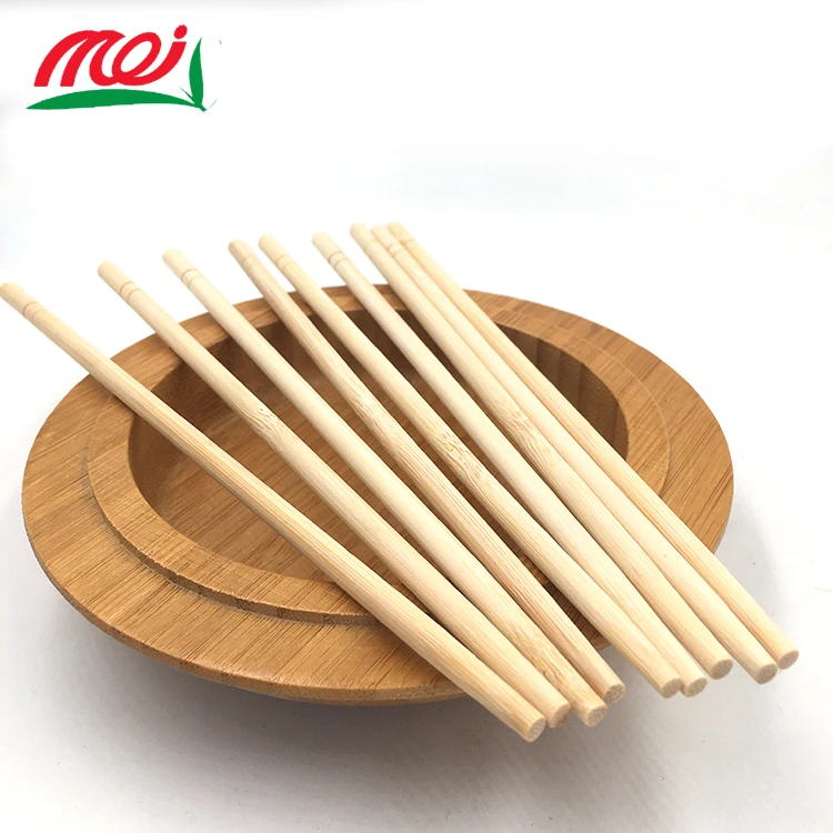 Long Round Food Japanese 27cm Disposable  cutlery Bamboo Chopstick