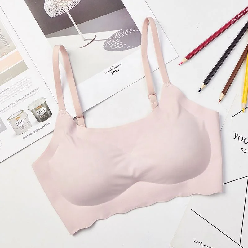 
Seamless Yoga Bra Nursing Sleep Bra Seamless Wirefree Camisole Fashion Bra Top with Removable Pads Zero Feeling 