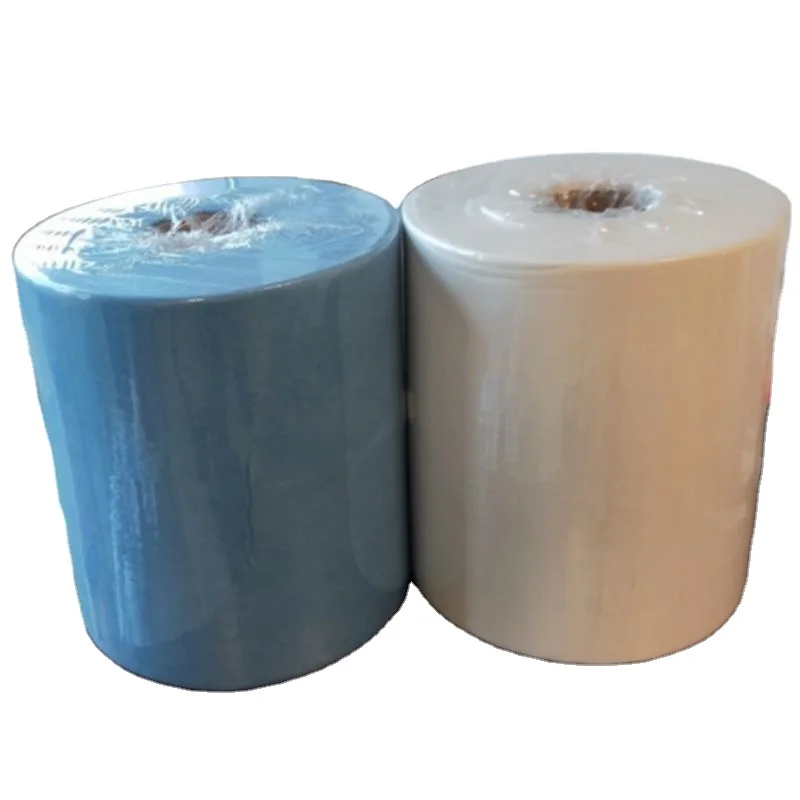 Biodegradable Black Print Pla Pet Spunbond Spunlace Meltblown Non Woven Nonwoven Fabric Roll for Face Masks Wet Wipes