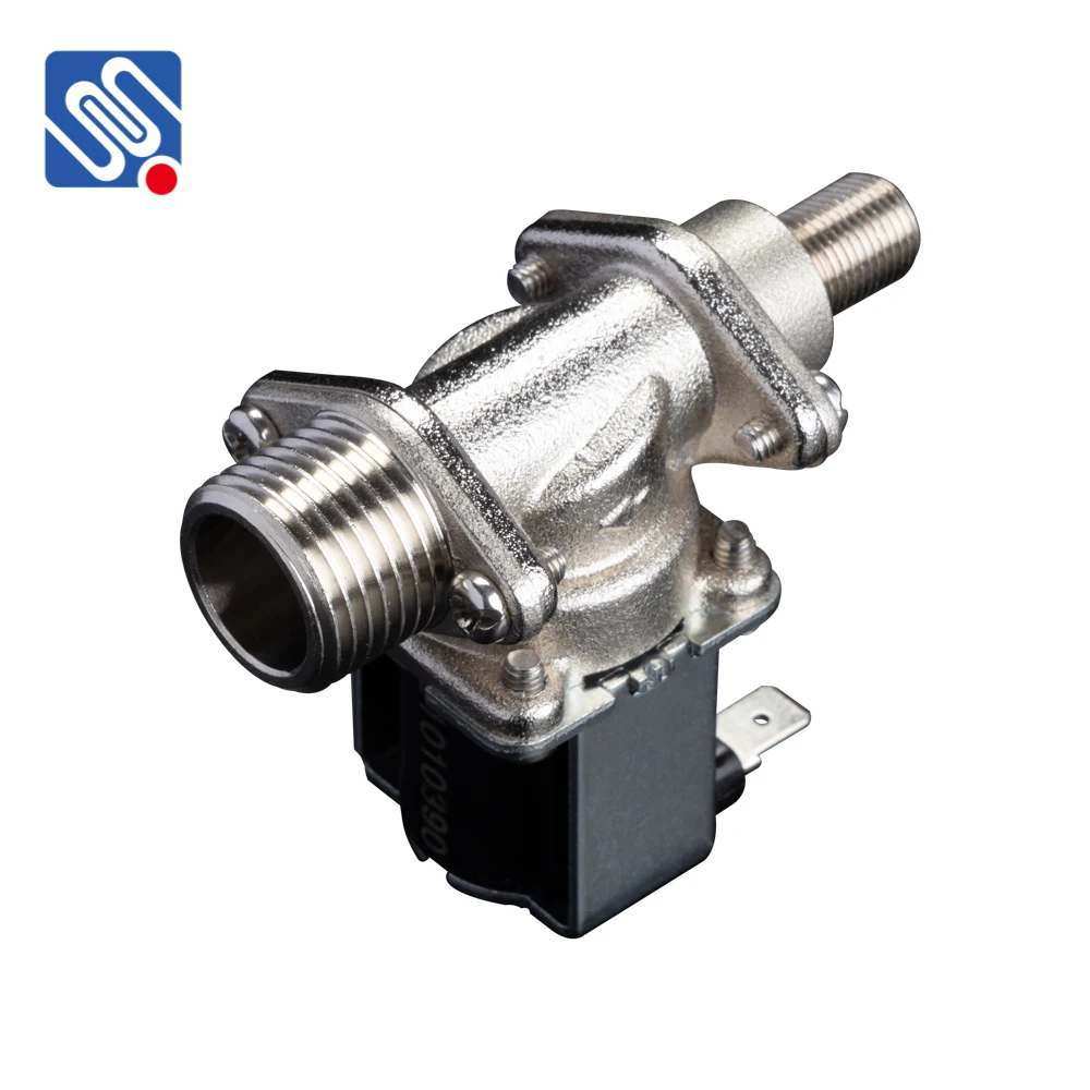 Meishuo FPD360F6 DC12V 24V AC220V Brass Solenoid Valve Normally Closed Solar Water Heater Inlet Valve