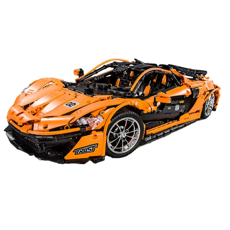 1:8 R/C Technic P1 Race Car Building Block Set, Adult Collectible Sports Car with Scale Model (3228 Pieces)