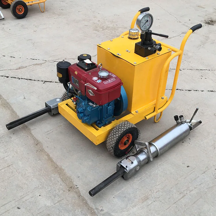 Factory selling stone break hydraulic rock splitting machine on the Mountain