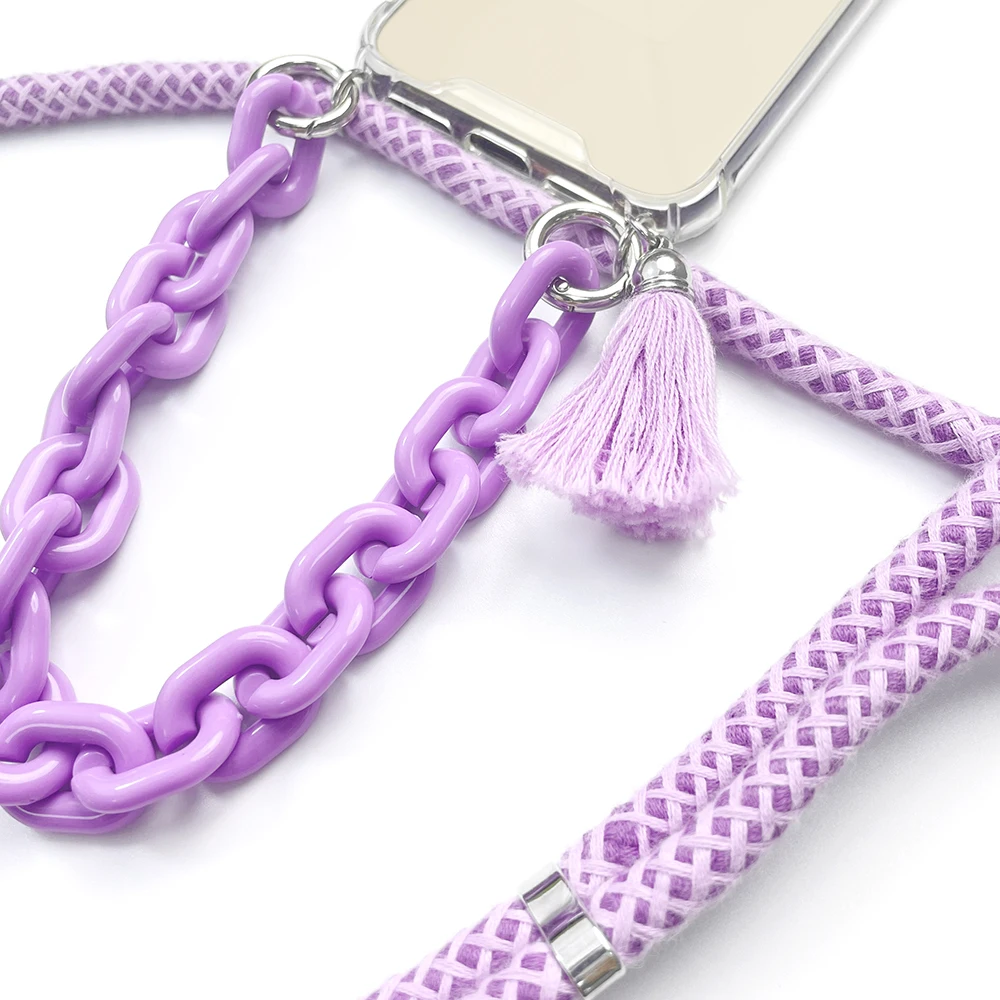Christmas Present Hot Sell Mobile Phone Accessory Neck Strap/Cord Lanyard Cell Phone Case with Bodycross long rope for iPhone