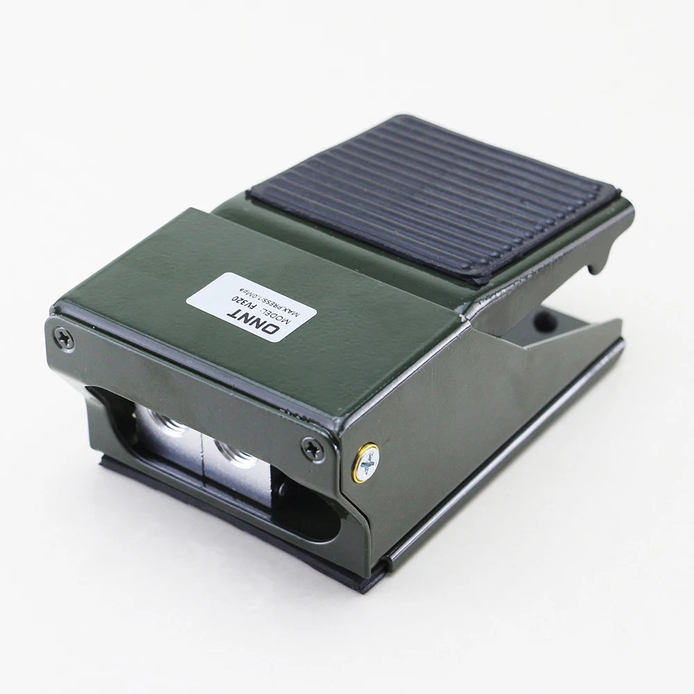 Controls Pneumatic Foot Pedal Valve 2/3 Way 1/4 Inch Aluminum FV320 Air Foot Valve