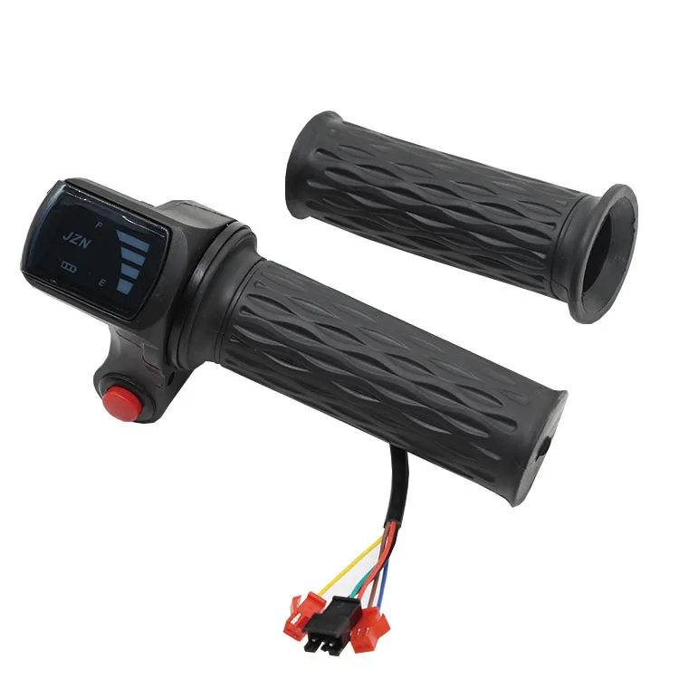 Electric bicycle scooter pedal thumb throttle digital battery voltage display switch power supply, electric bicycle throttle acc