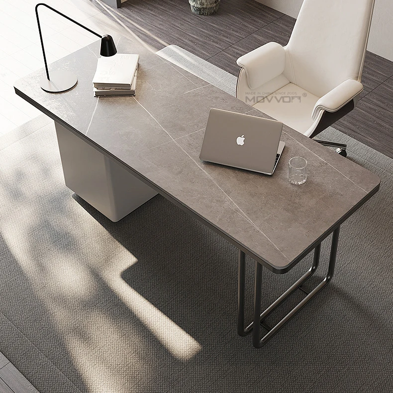 Light luxury modern minimalist Italian home office desk for home office