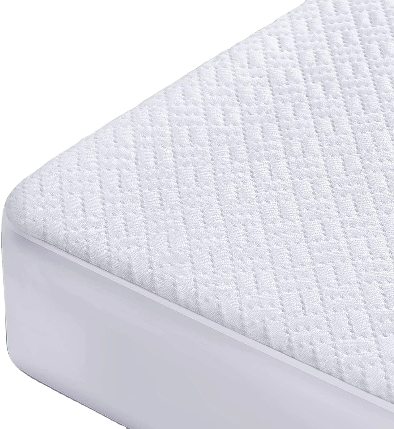 100% Waterproof Mattress Protector Bamboo Mattress Cover 3D Air Fabric Cooling Mattress Pad Cover Smooth Soft Breathable Noisele