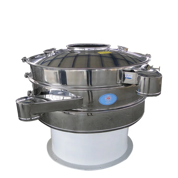 Food grade rotary vibrating screen honey filter sieve machine for filtering milk salt