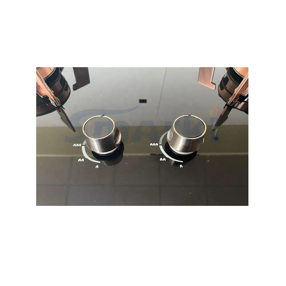 premium design 2 burners foldable gas cooker glass cooktop