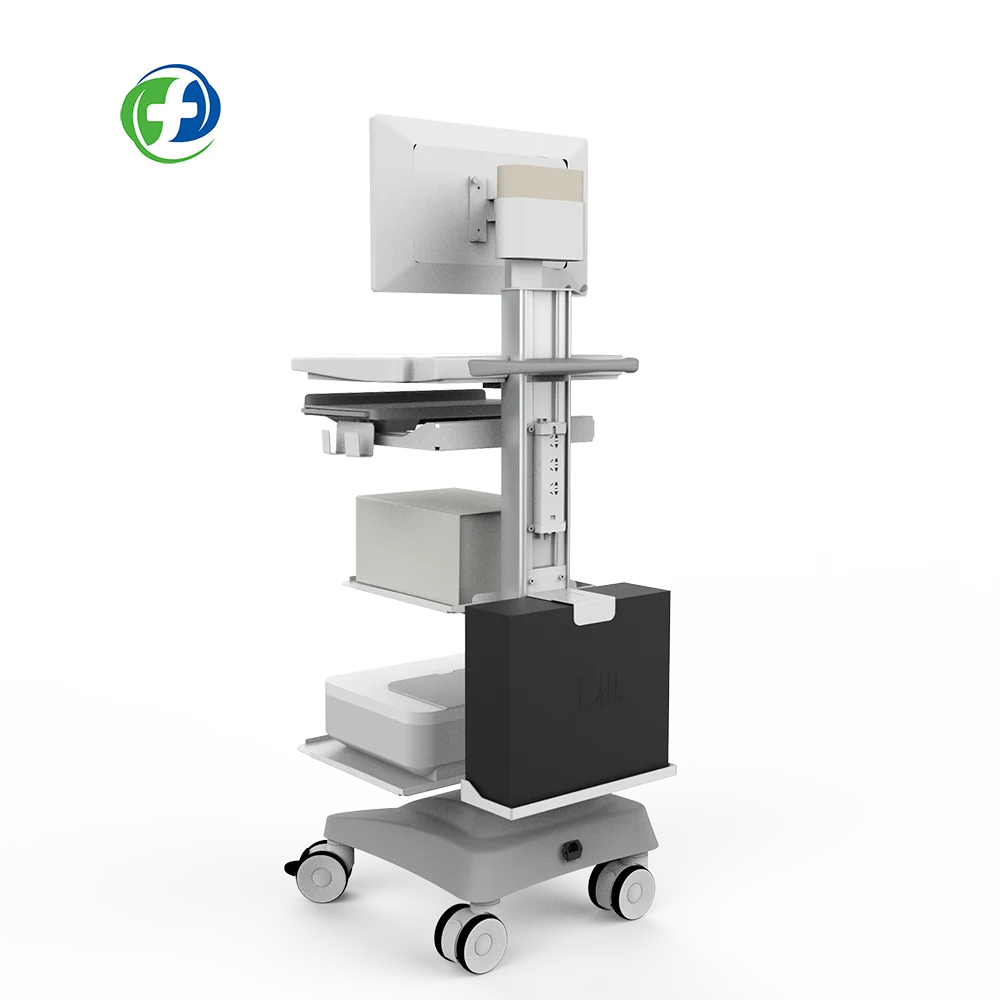 computer cart with drawer remote monitoring cart intelligent telemedicine cart