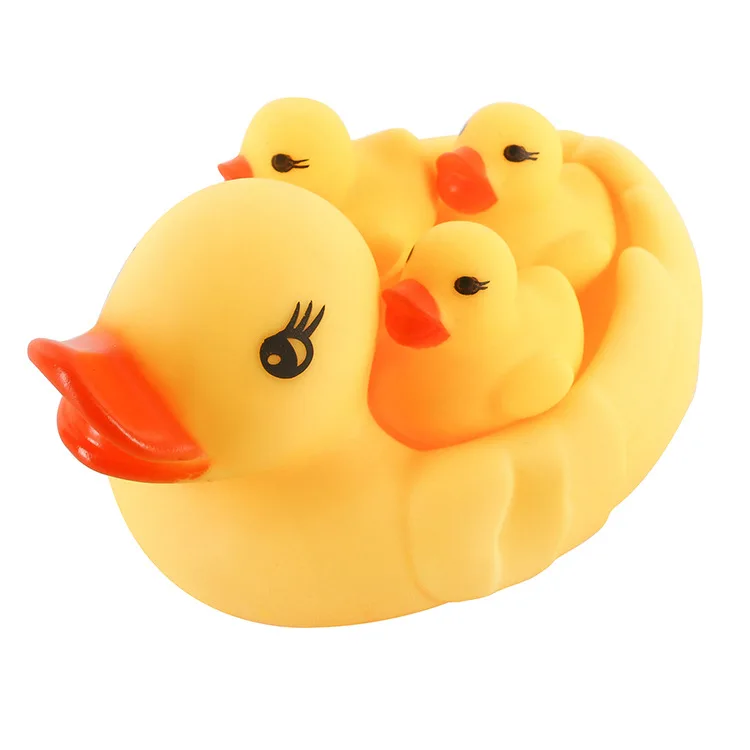 Duck Toy Promotion Vinyl Teethe Rubber Duck Silicone for Baby Soft Bath Toys