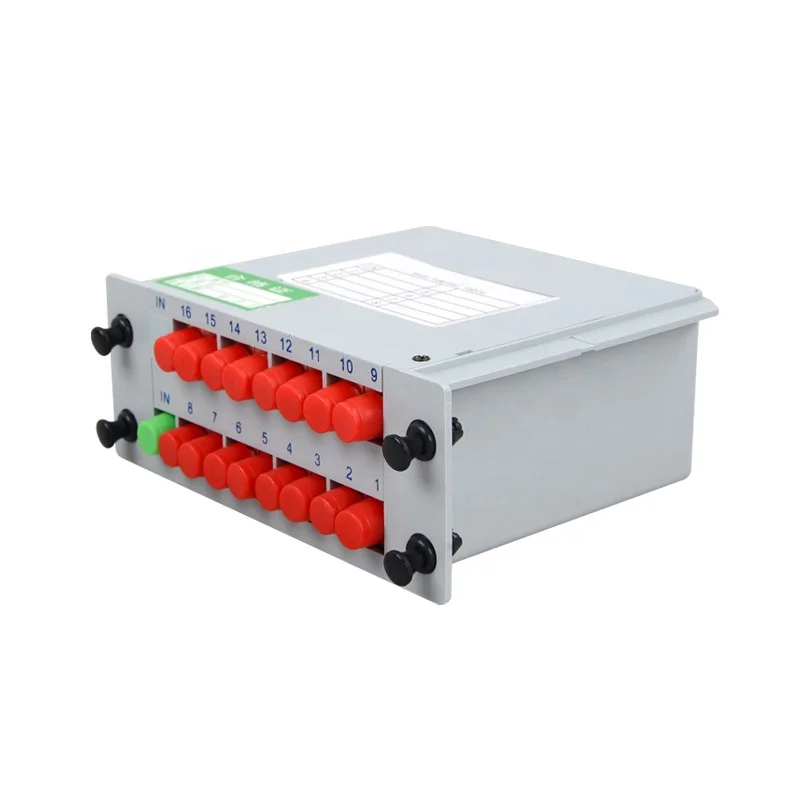 FC /UPC 1x16 Way SC UPC подключаемый Тип кассетного типа разветвитель 1:8 ПЛК pasive optic Mini PLC Splitter 1:2 splitter