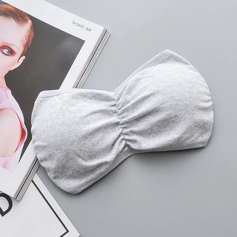 
Women Backless Backcross Sexy Ladies Seamless Pads Removable Strapless One Piece Wedding Dress Bra 