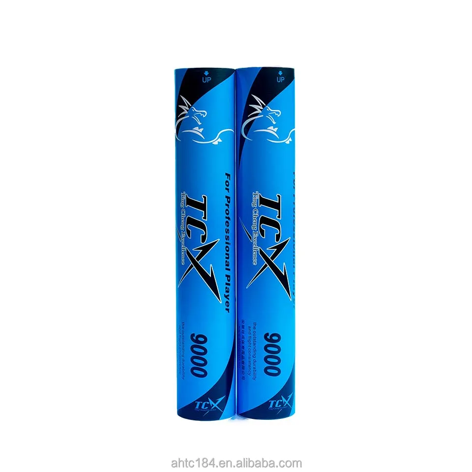 TCX 9000blue  Good badminton supplied direct from the factory suitable for high level players training badminton shuttlecock