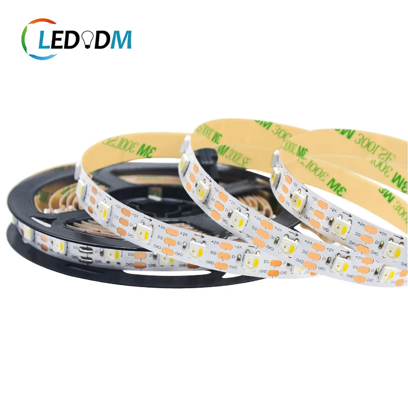 Световая Светодиодная лента SK6812 WS2812 волшебный RGB RGBW цвет SMD 5050 3535 60 96 144 светодиод 5 В 10 мм цифровая программируемая