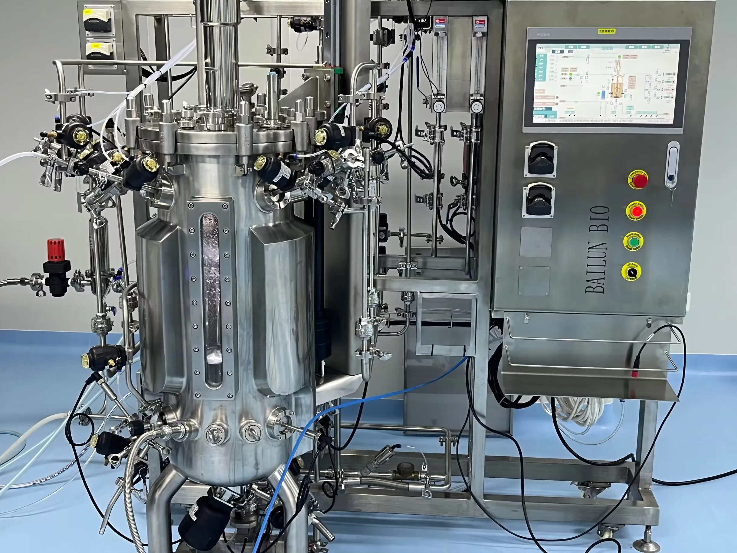 bioreactor industrial for vaccine chemical reactor stainless steel fermenter for vaccine vaccination machine 15L