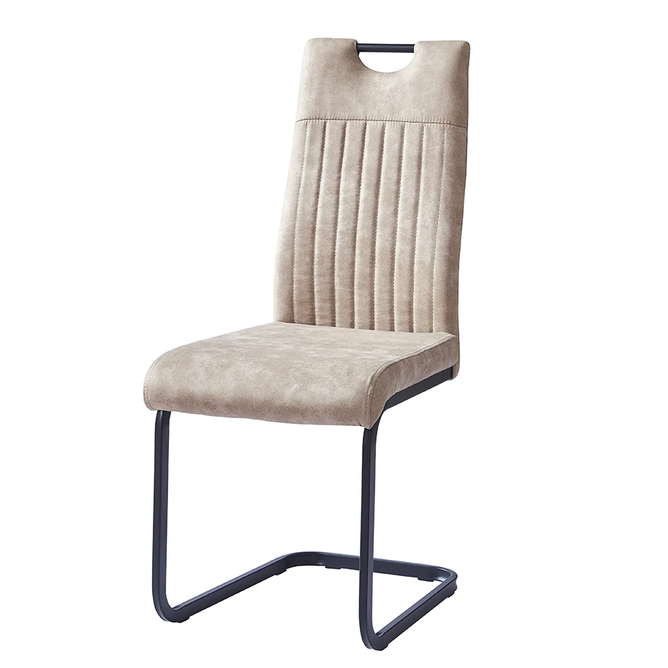 OKAY Modern Pu White z shape Black Dinning Italian Woven Brown Real Leather Dining Chair For Dining Room