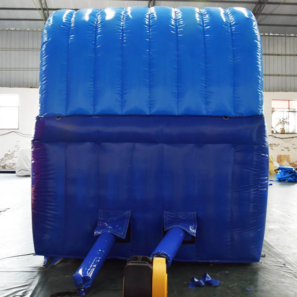 blue wave single slideway inflatable water slide for kids