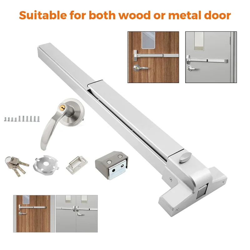 Stainless Steel Fire Escape Emergency Exit Fire Door Iron Paint Escape Door Exit Door Push Bar Panic Bar