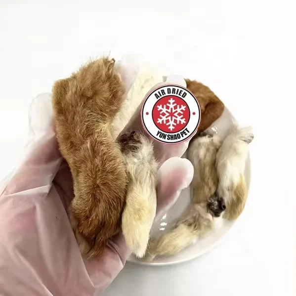 Лидер продаж небольшой минимальный заказ корм для домашних животных стоматологическое лечение высушенные на воздухе кроличьи лапы собак