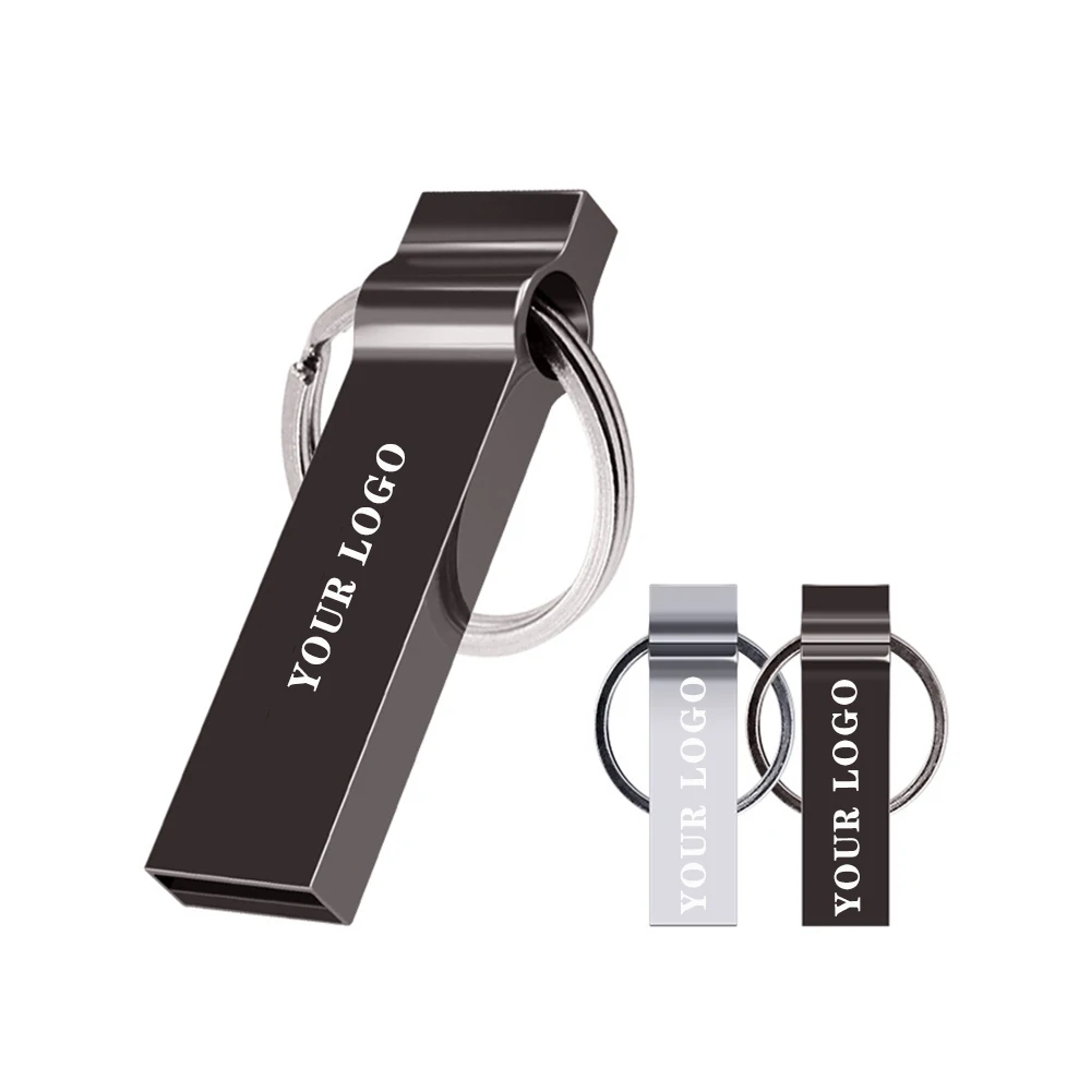 Wholesale Custom Logo USB Flash Drive 32GB 16GB 8 GB 4GB Metal Pen Drive Pendrive 16 8GB USB Flash Drive Personalized USB