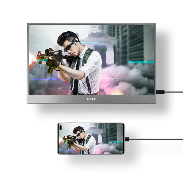  Full HD 15 6 дюймовый сенсорный экран портативный монитор Компьютерный дисплей с Type-C VESA для Switch/PS4/ноутбука/телефона