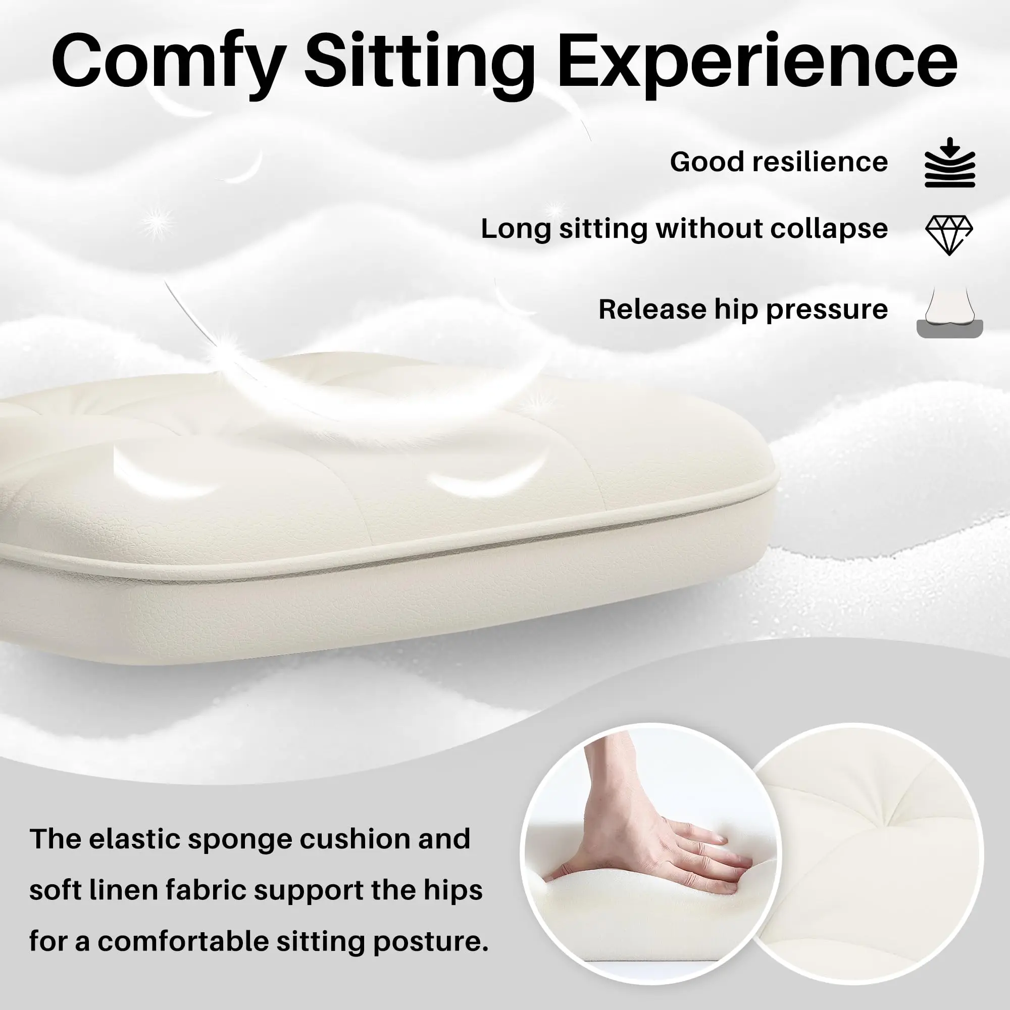 Brazil Leather Large Fabric Revolving Home Office Wheels Padded Arms Soft Leather Adjustable Computer Desk Swivel Chair