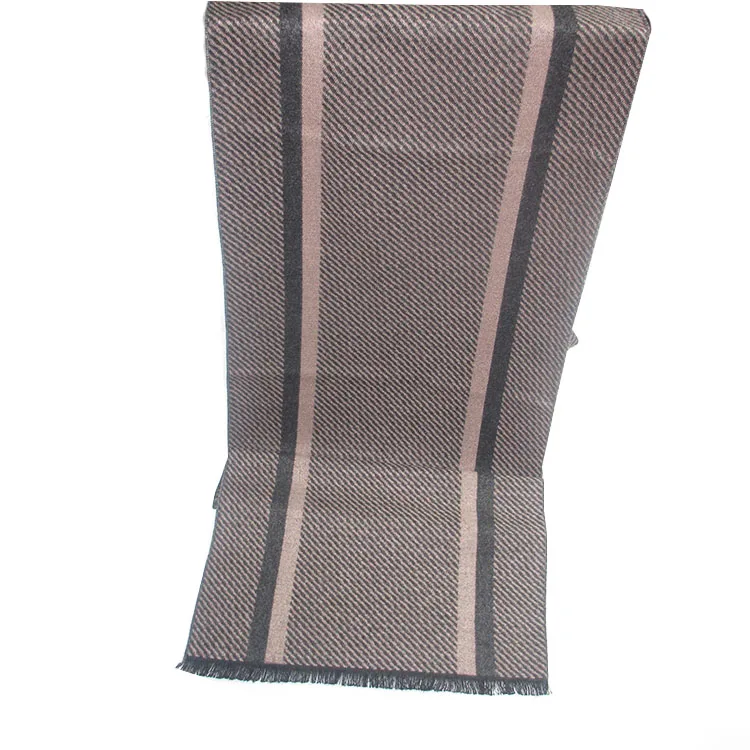 
Wholesale Long Scarves Custom Small Stripe Long Men Winter Scarf For Classical Style 