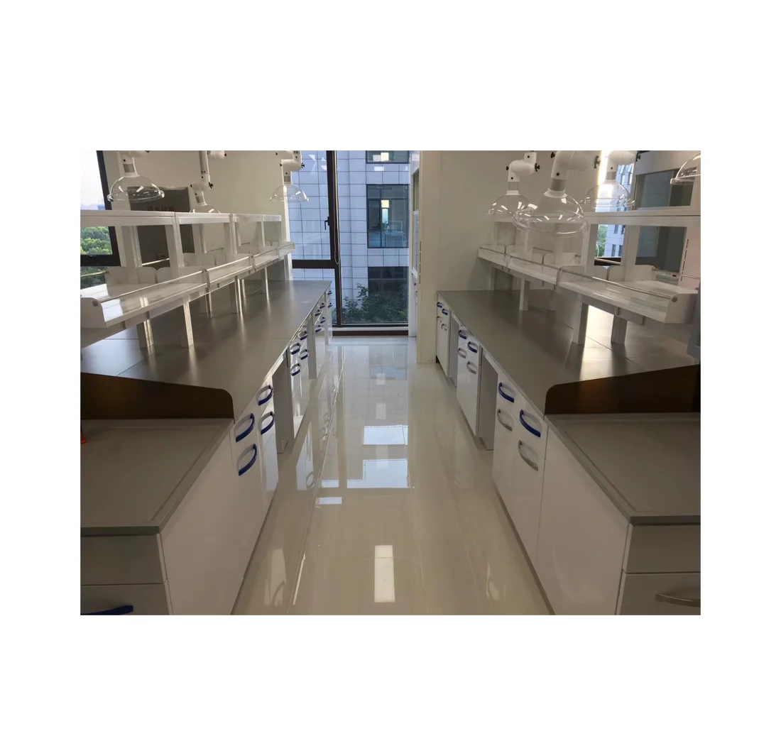 Lab central island bench for chemistry all steel lab bench for lab bench price