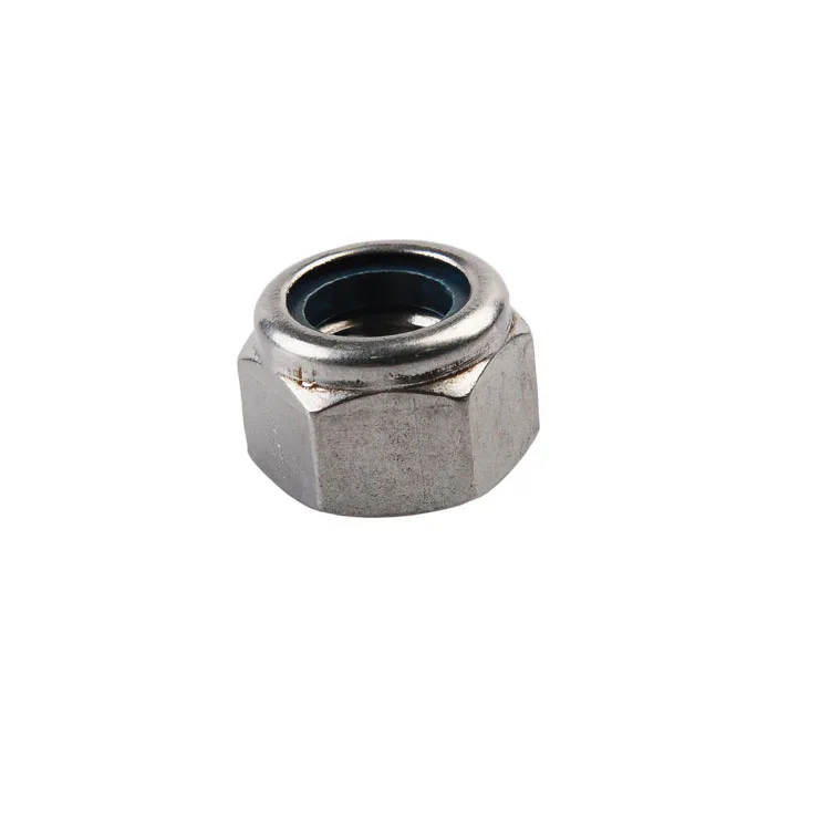Stainless steel M8 M10 M12 Hexagonal nylon lock nut DIN985 Nylon Insert Lock Nut Nylock Nut