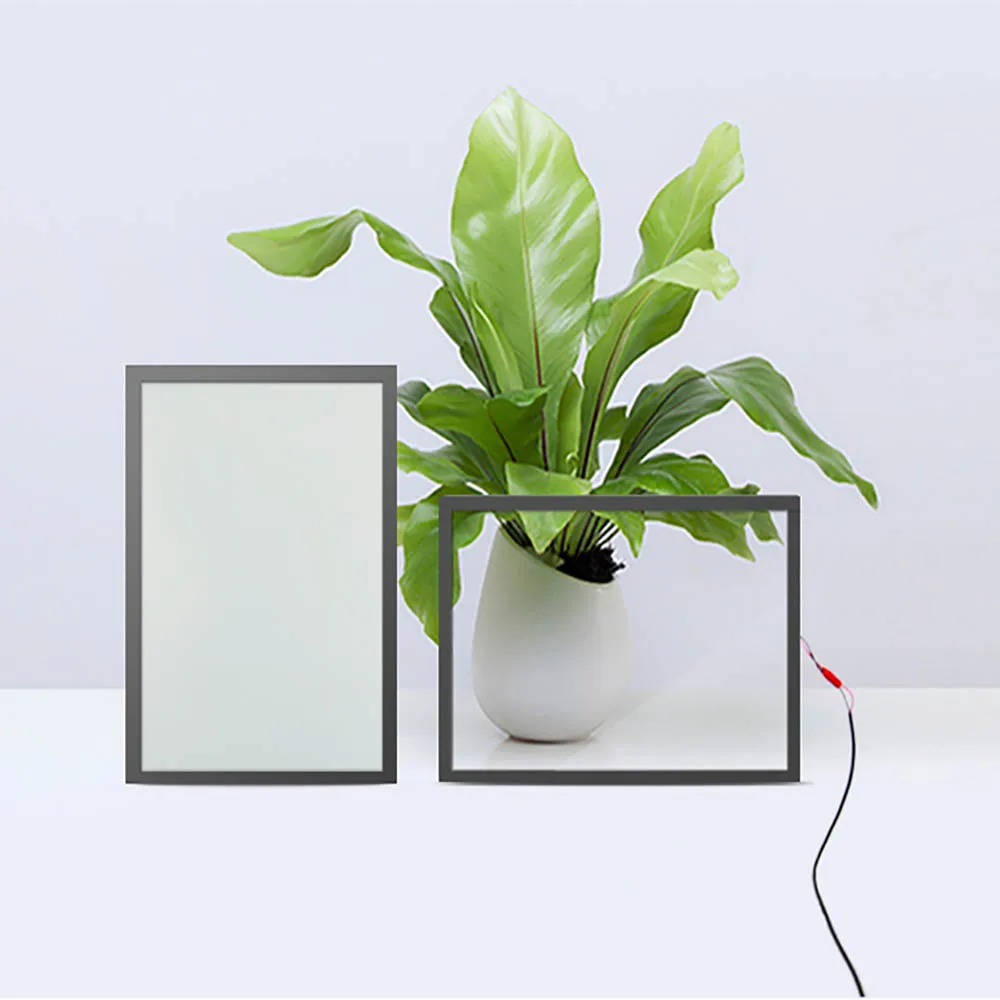 8mm Dimmable smart PDLC film window film glass for door Transparent to Frosted Smart Glass Magic Privacy Switchable Glass