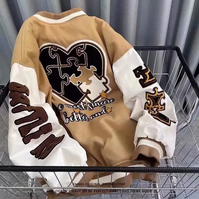 Wholesale Customizable Polyester Oversize Size College Letterman Baseball Jackets Varsity Jacket For Women And Men