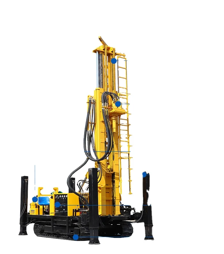 600m Crawler Type High Quality Borehole Compressor Drilling Machine For Ground Water