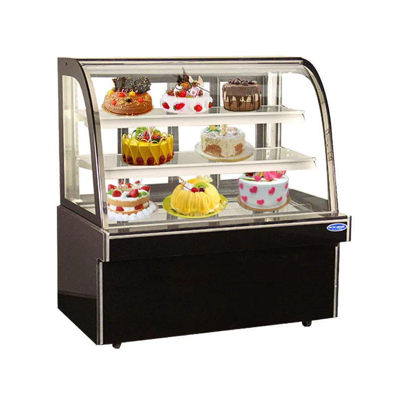 Hot Sale Commercial Food Chiller Fridge Air Cooling Bakery Cake Display Refrigerator Showcase