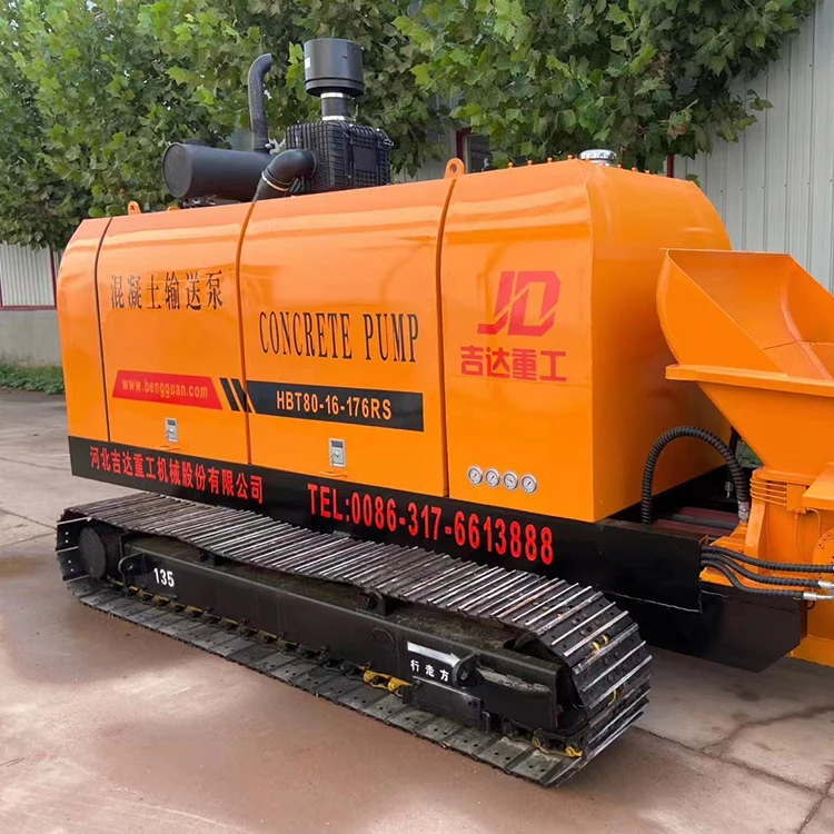 New High Quality Concrete Mixer and Pump Construction Concrete Machinery Pump Provided Small Concrete Pump for Sale 1 Set 6m 10M
