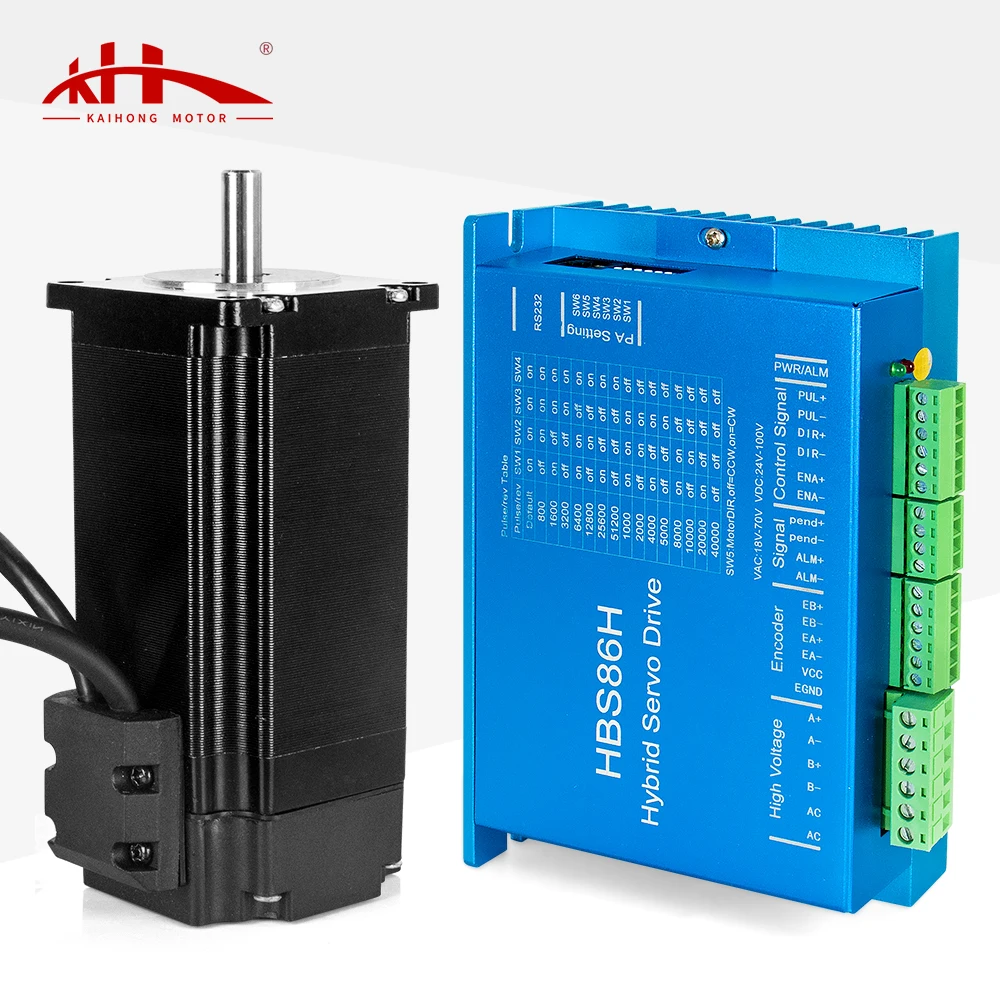 Kaihong 57*57*100+22mm 24v 3.1N.M Nema 23 Hybrid Stepper Motor Closed Loop With Encoder Kit For Cnc/Robot Machine