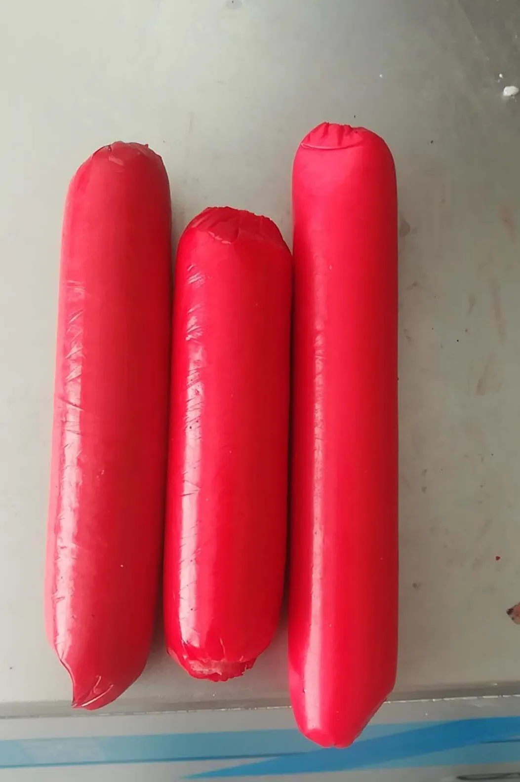 Красная колбасная оболочка, целлюлозная колбасная оболочка, красная переводная